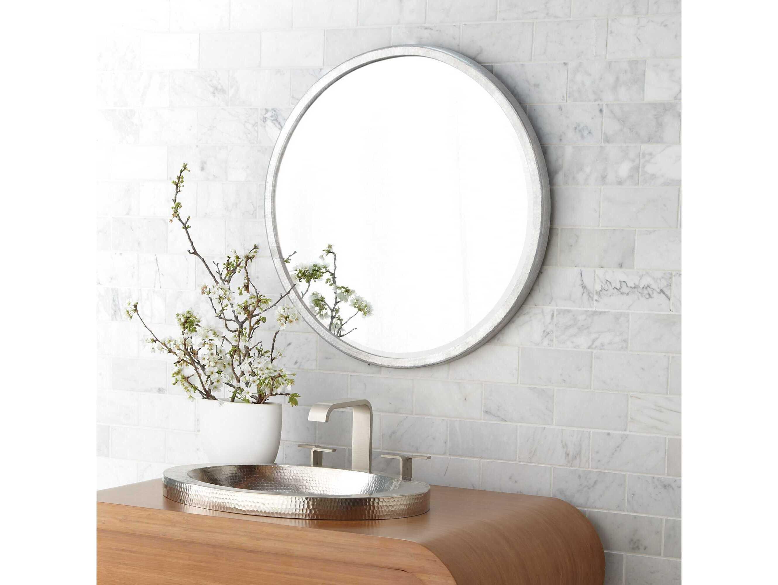 Native Trails Divinity Aluminum Round Wall Mirror
