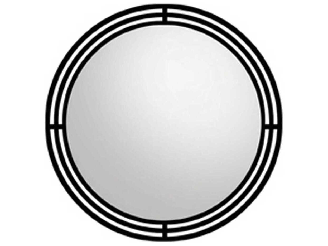 Native Trails Cuzco Black Round Wall Mirror