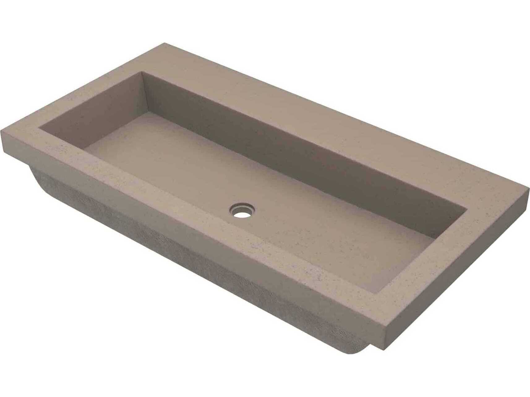 Native Trails Trough Earth Bathroom Sink