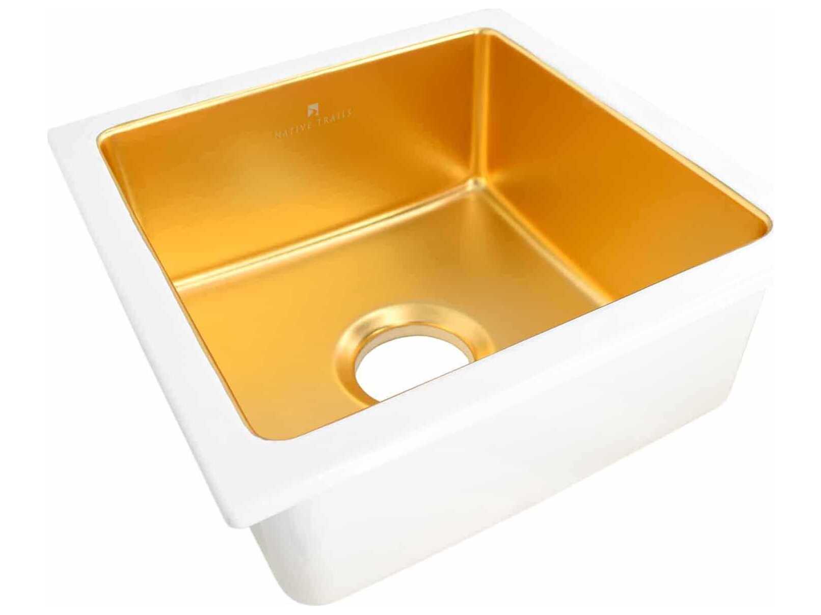 Native Trails Reveler Matte Gold Prep Sink