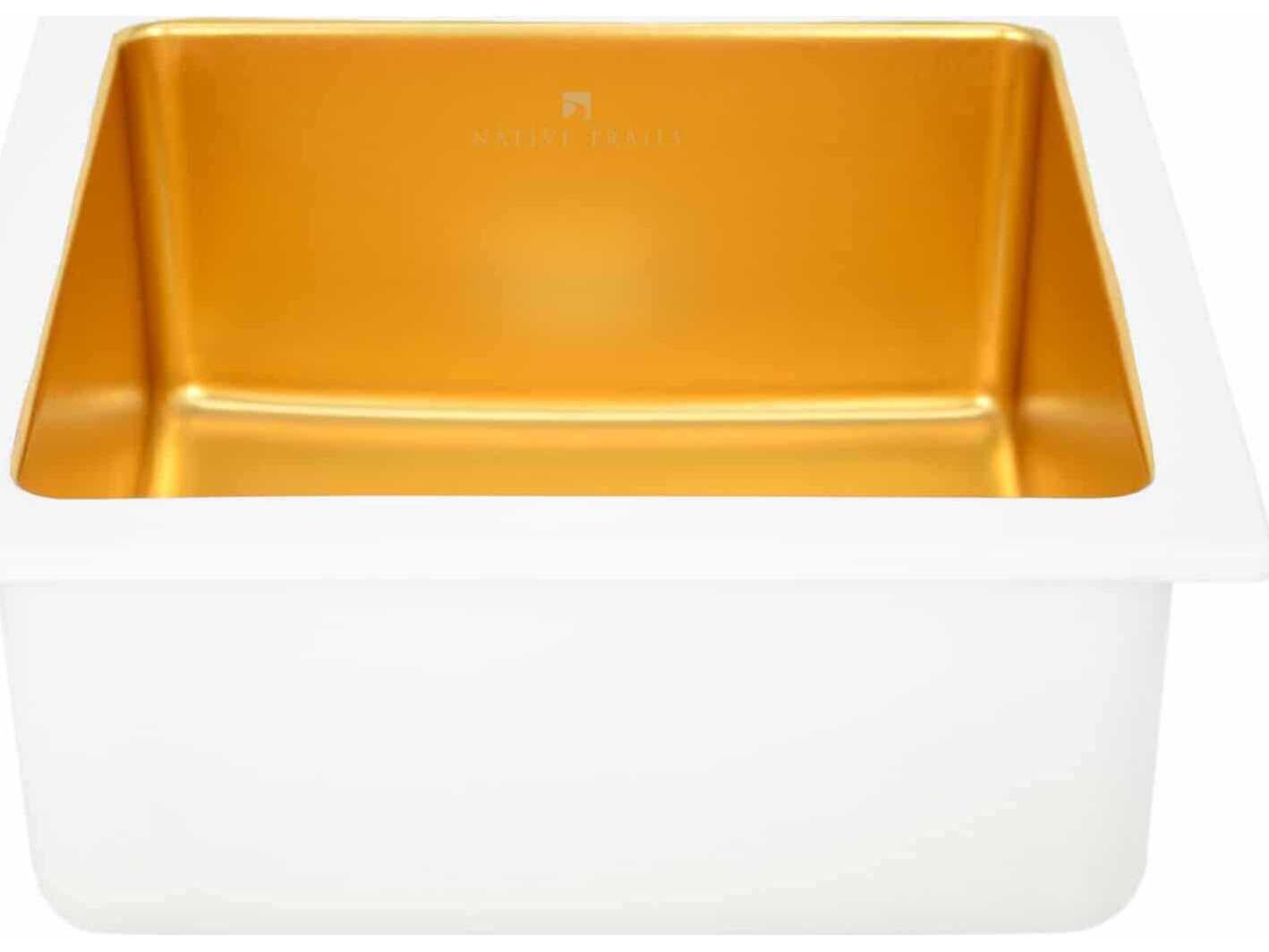 Native Trails Reveler Matte Gold Prep Sink