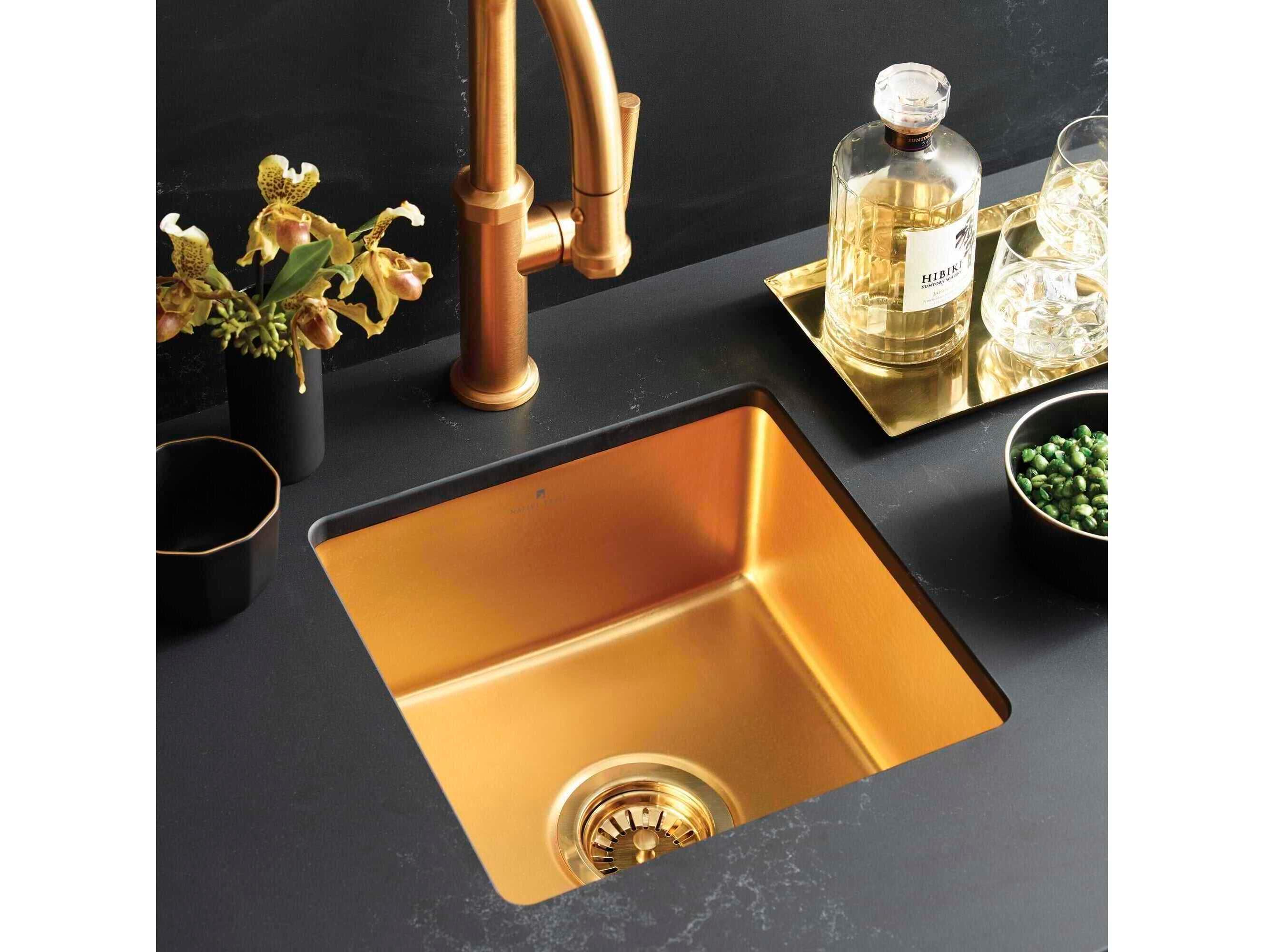 Native Trails Reveler Matte Gold Prep Sink