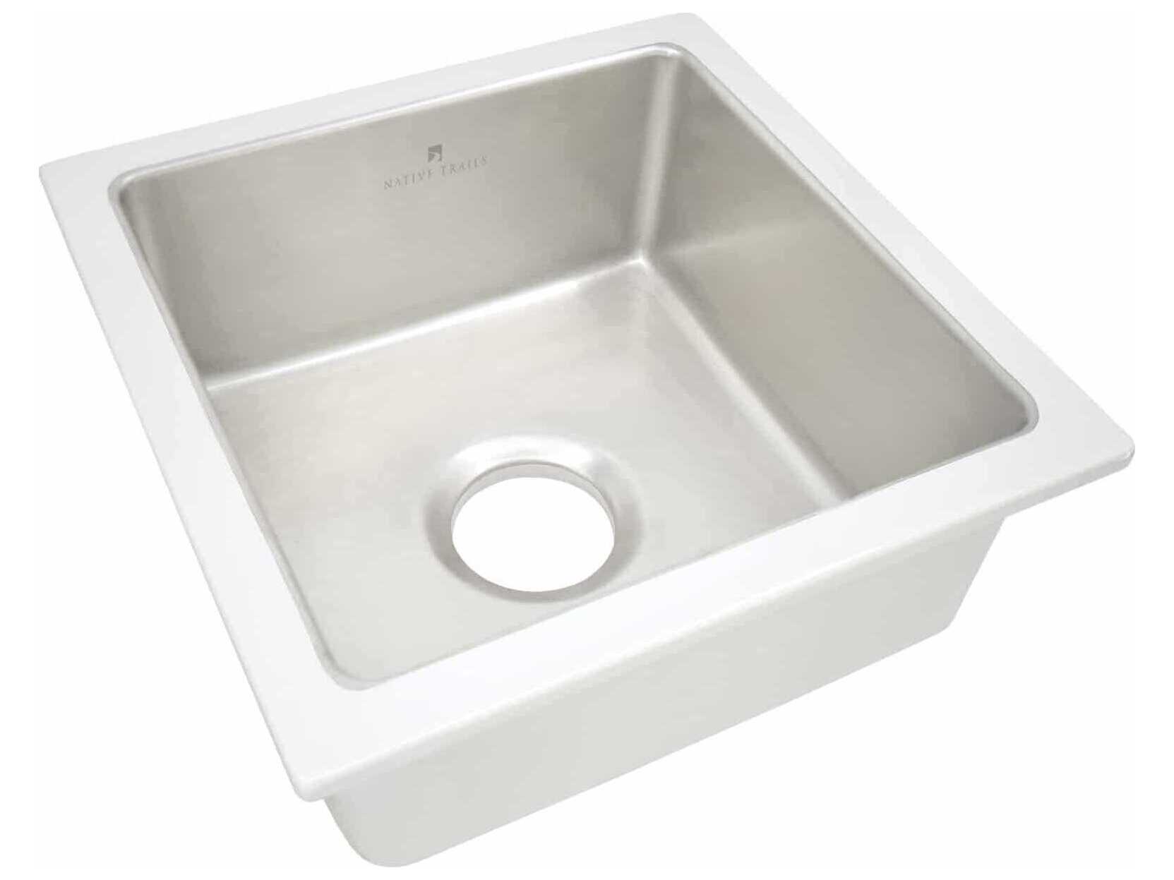 Native Trails Reveler Silver Prep Sink
