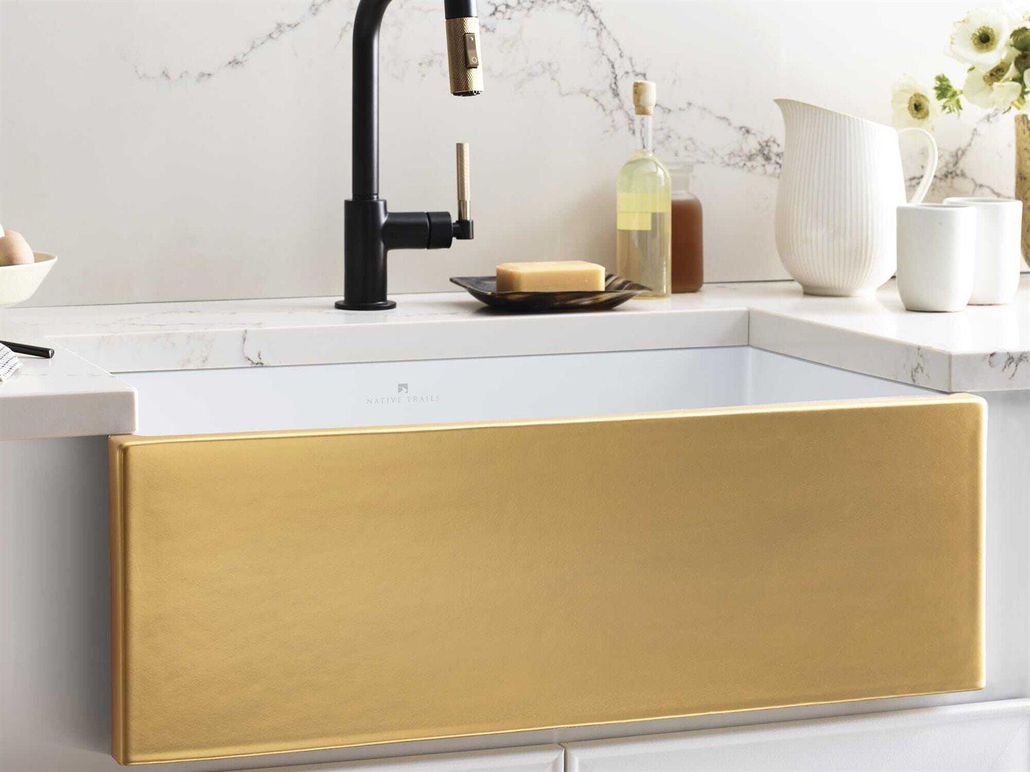 Native Trails Dreamer Matte Gold Kitchen Sink