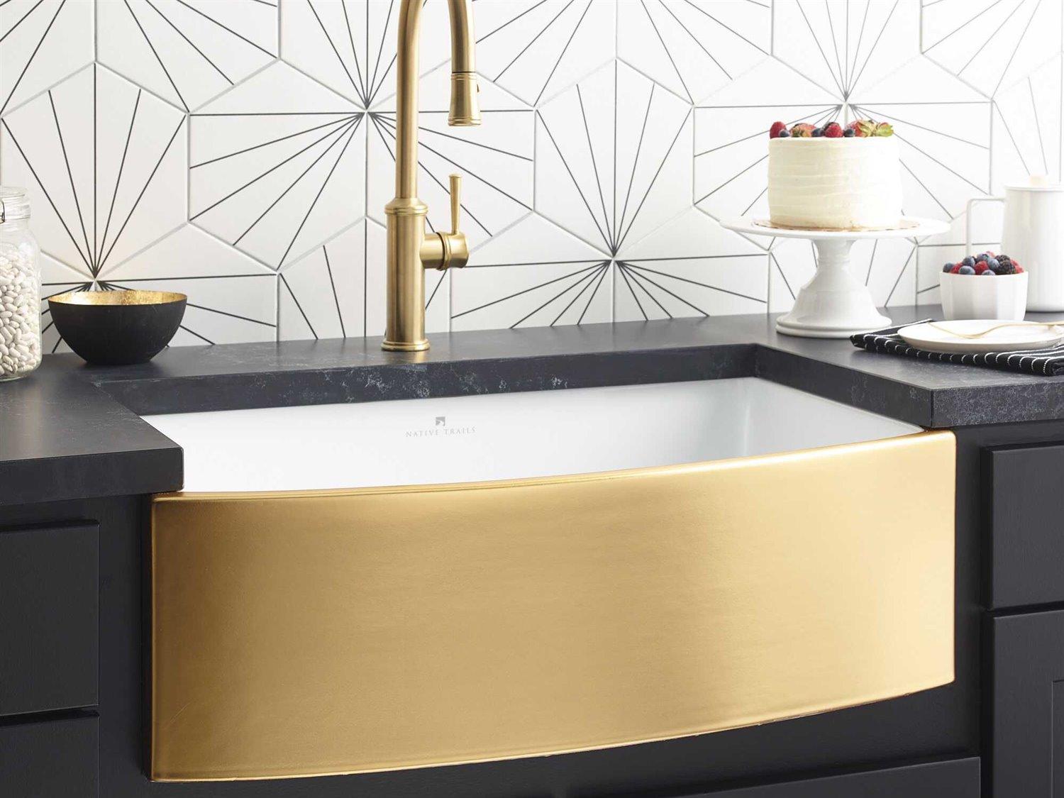 Native Trails Rendezvous Matte Gold Kitchen Sink