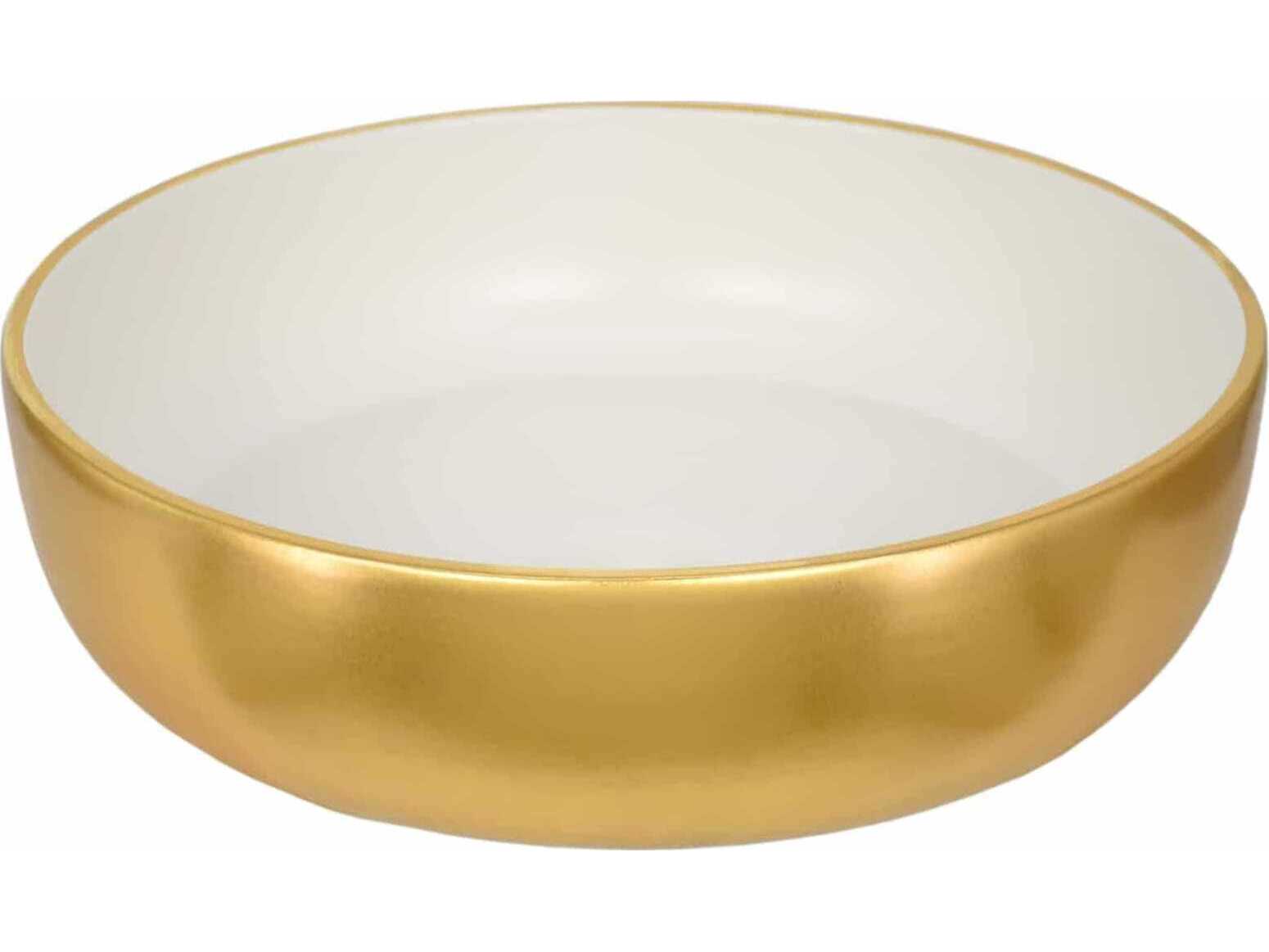 Native Trails Bliss Matte Gold White Bathroom Sink
