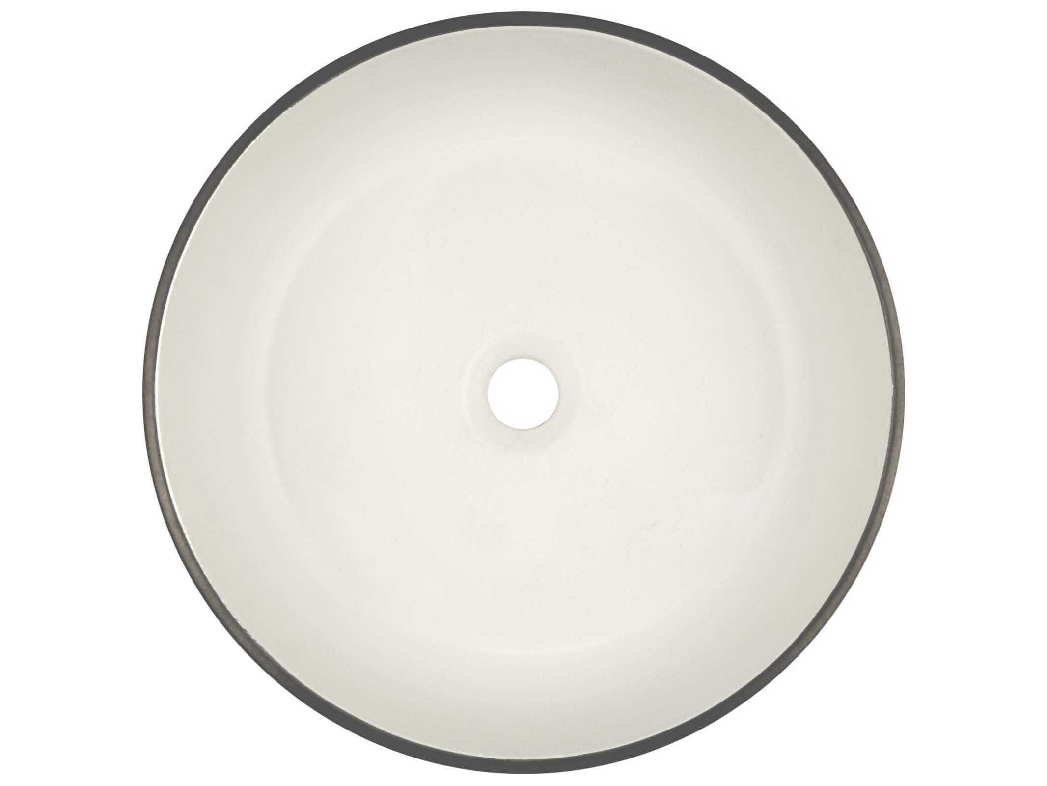 Native Trails Bliss Gunmetal White Bathroom Sink