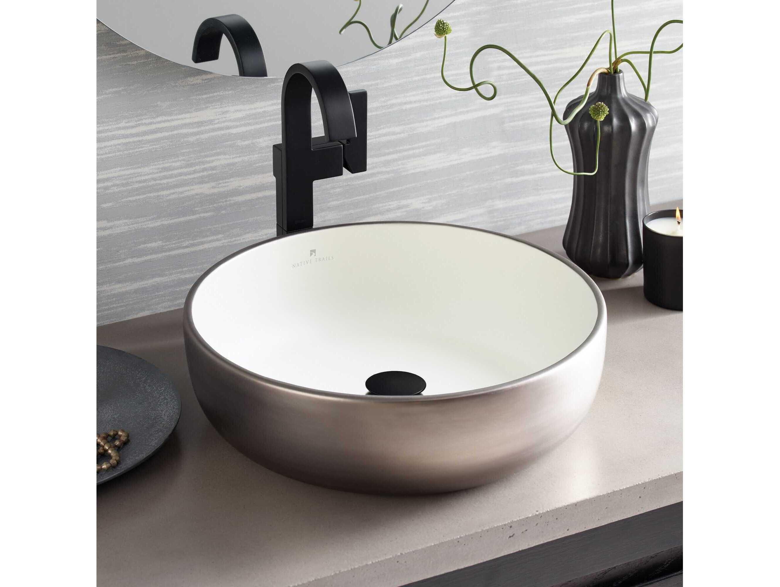 Native Trails Bliss Platinum White Bathroom Sink