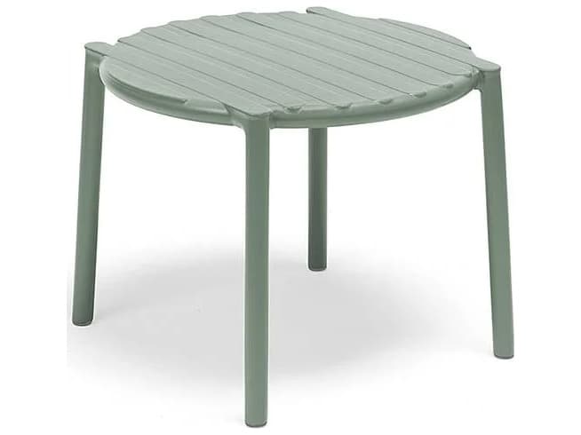 Nardi Doga Resin Menta Round Outdoor Patio End Table