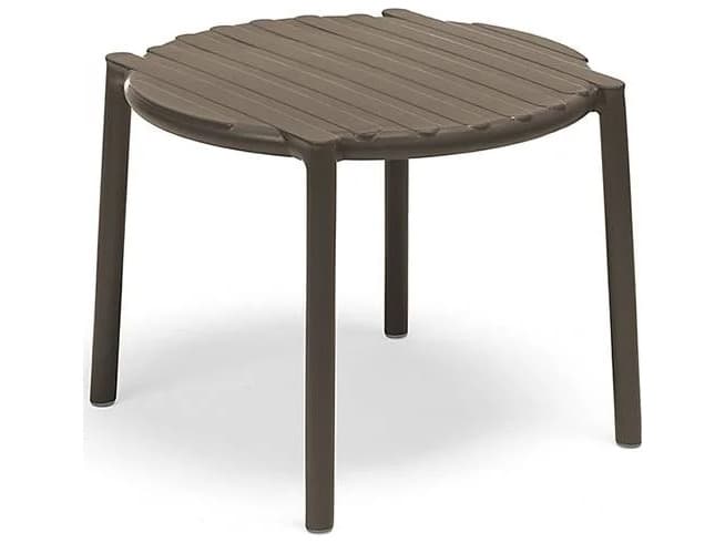 Nardi Doga Resin Tabacco Round Patio End Table