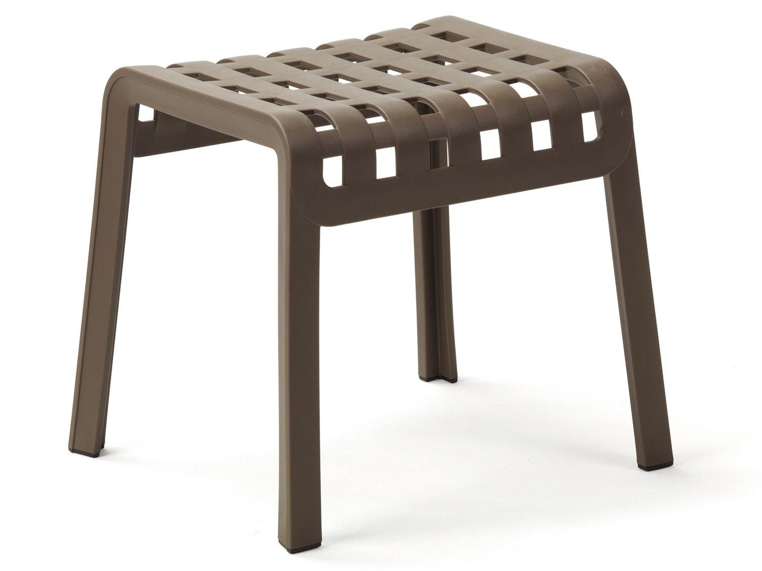 Nardi Folio Pogio Resin Tabacco Outdoor Patio Ottoman