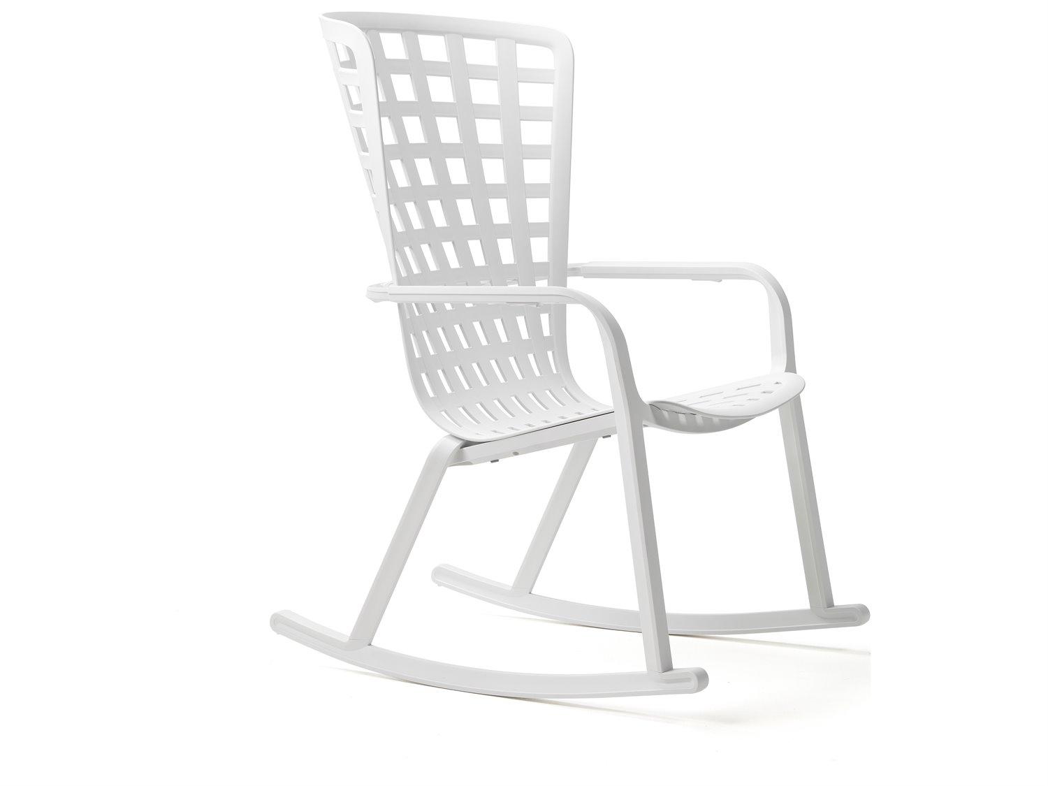 Nardi Folio Resin Bianco Rocking Chair Kit