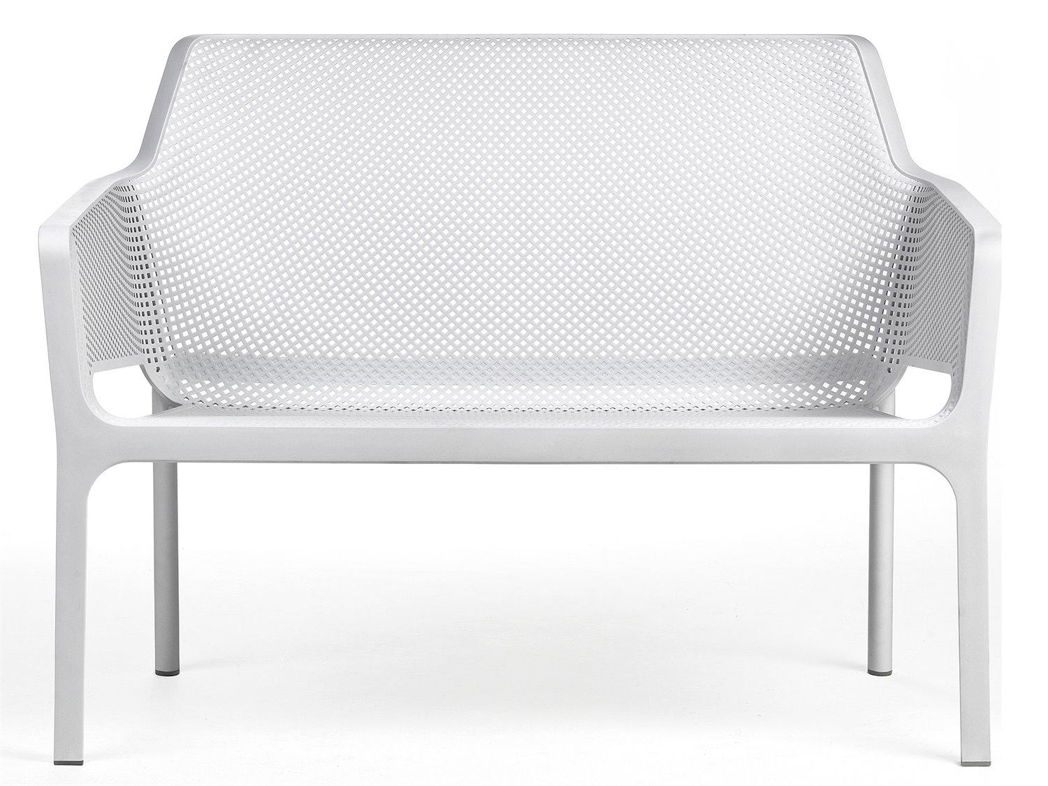 Nardi NET Resin Bianco Stackable Patio Bench
