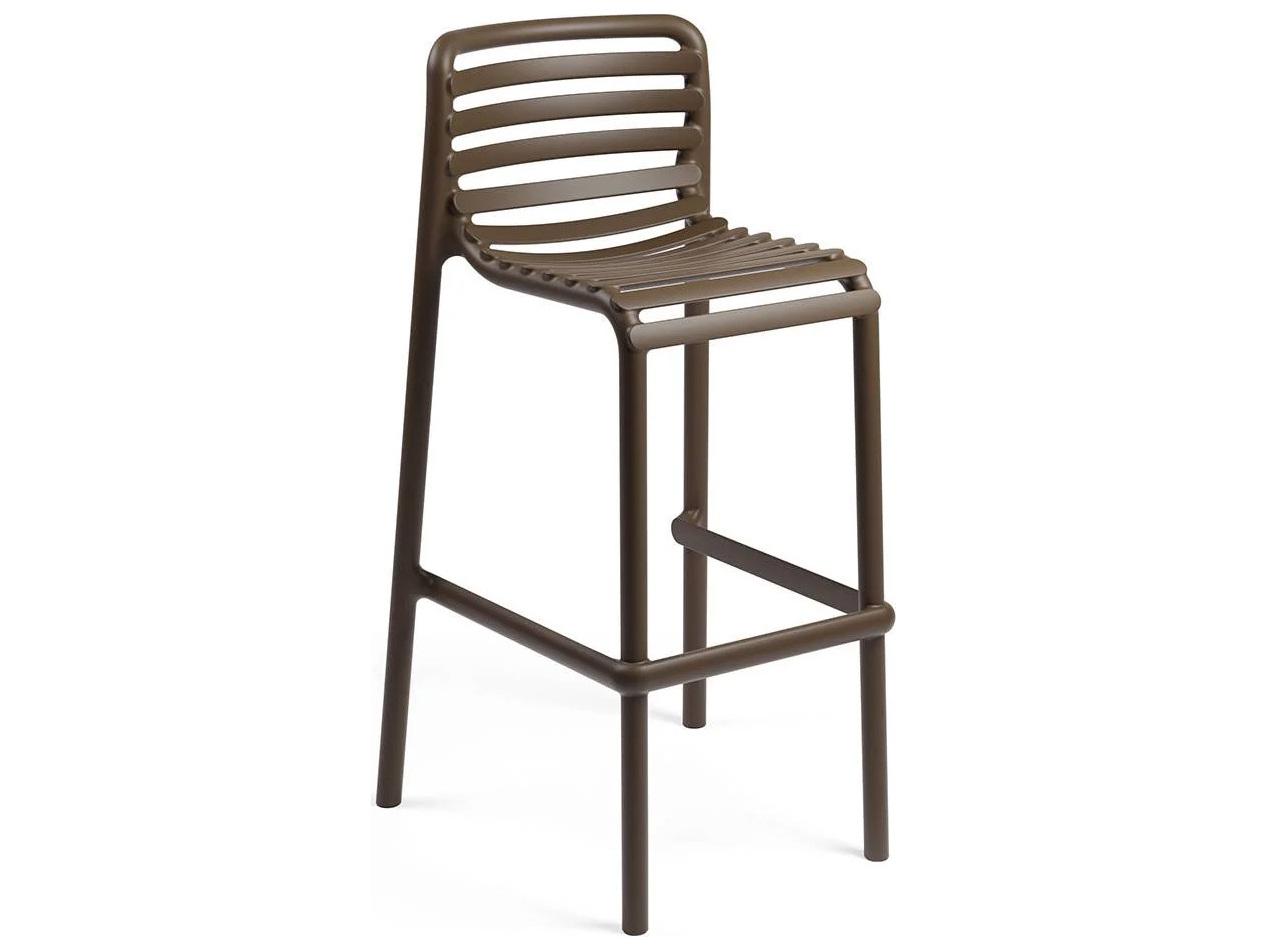 Nardi Doga Resin Tabacco Stackable Outdoor Bar Stool