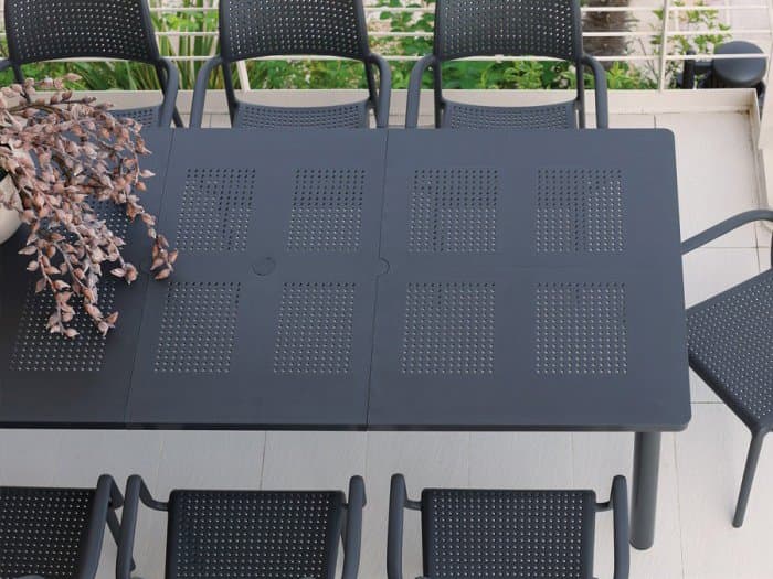 Nardi Libeccio Antracite Rectangular Extendable Patio Dining Table