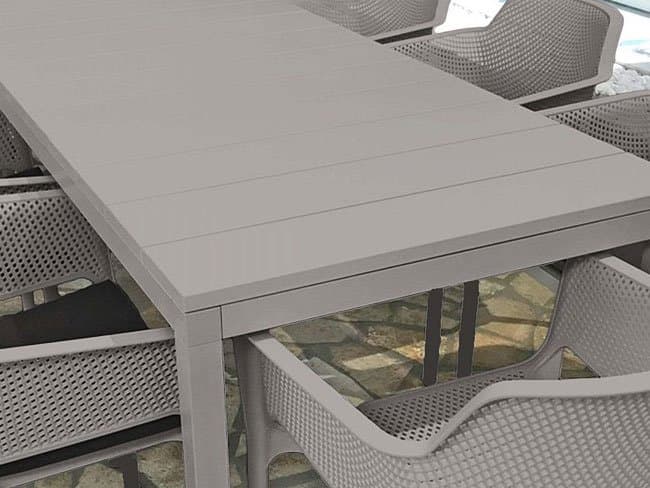 Nardi Rio Rectangular Extendable Outdoor Patio Dining Table