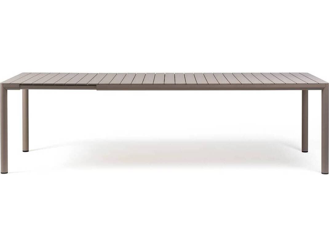 Nardi Tevere Tortora Aluminum Rectangular Dining Table