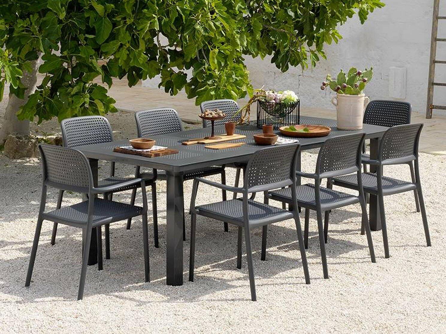Nardi Bora Resin Antracite Outdoor Patio Dining Set