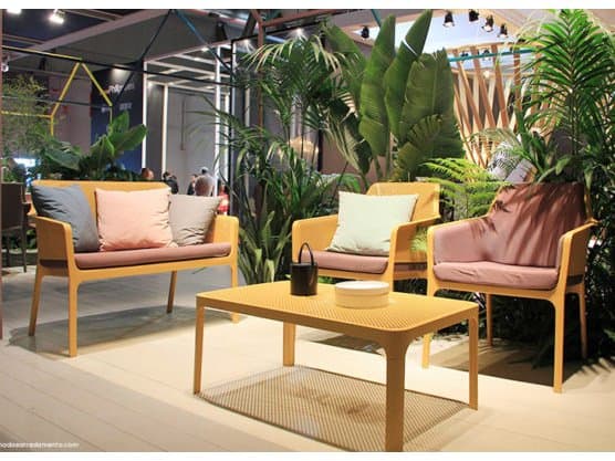 Nardi NET Relax Resin Senape Outdoor Patio Lounge Set