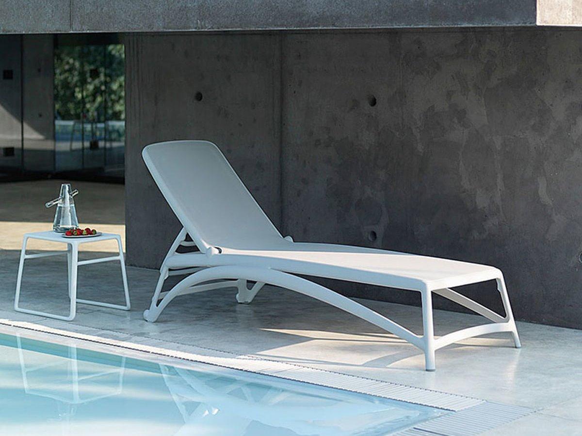 Nardi Atlantico Sling Resin Bianco Outdoor Patio Lounge Set