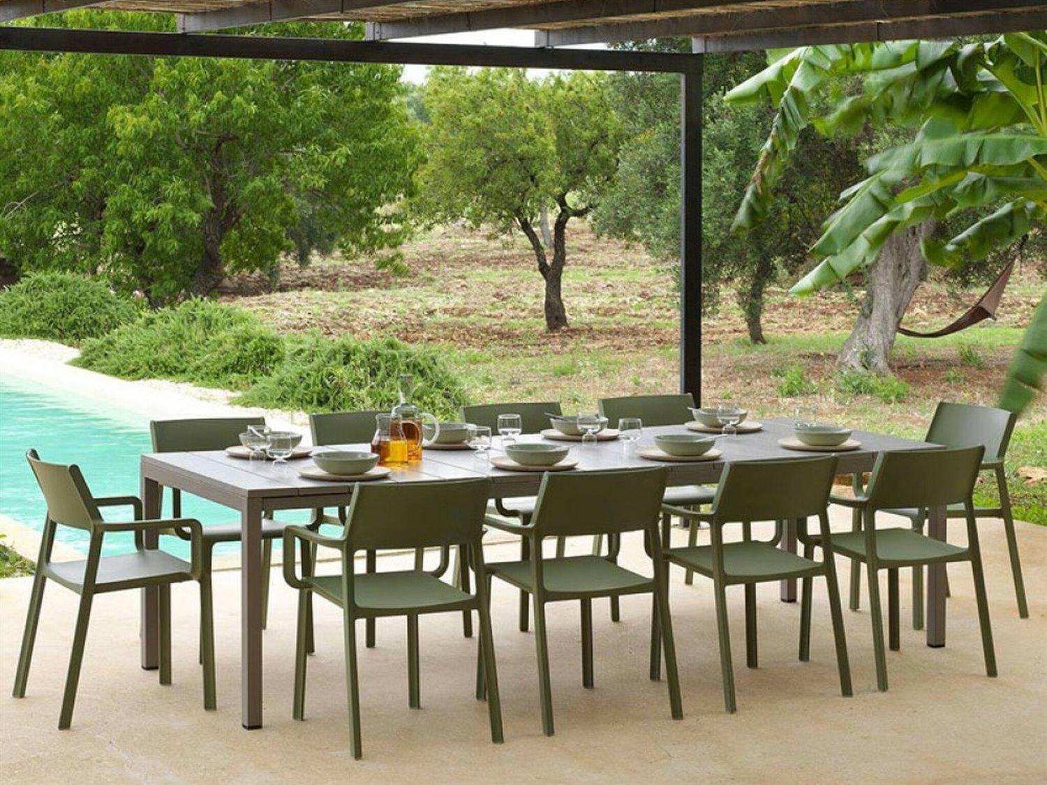 Nardi Trill Resin Agave/Tortora Patio Dining Set