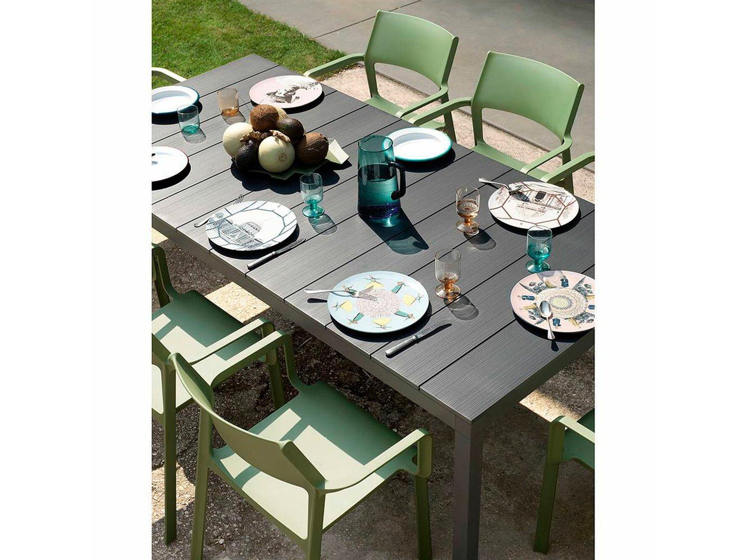 Nardi Trill Resin Agave/Antracite Outdoor Patio Dining Set