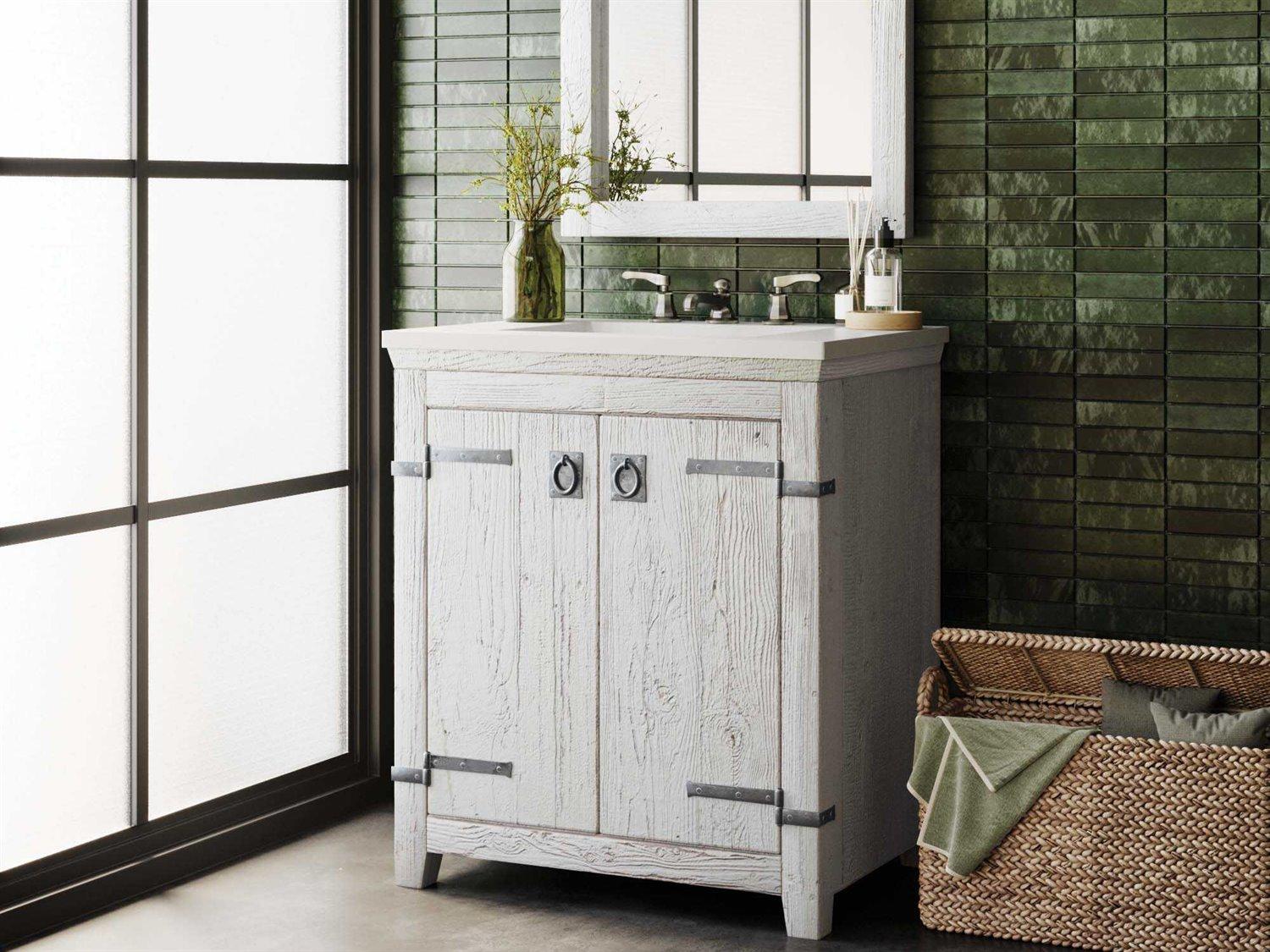 Native Trails Americana Whitewash 30" Vanity Base