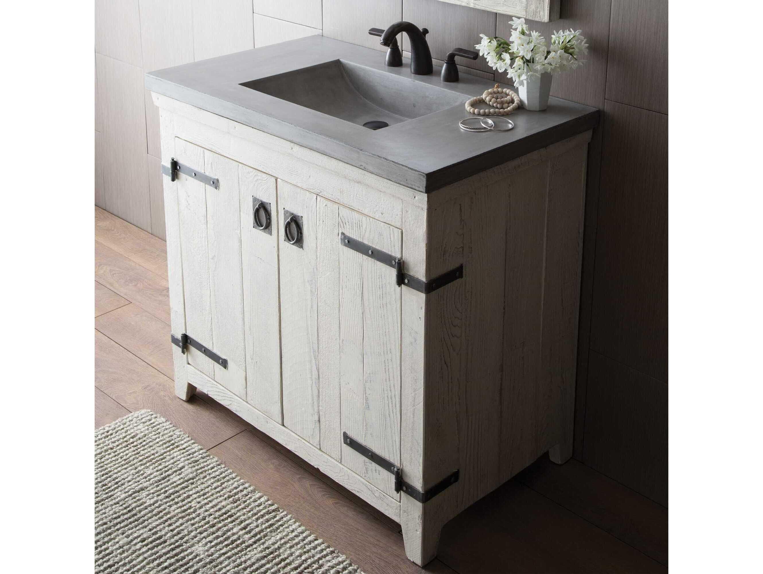 Native Trails Americana Whitewash 36" Vanity Base