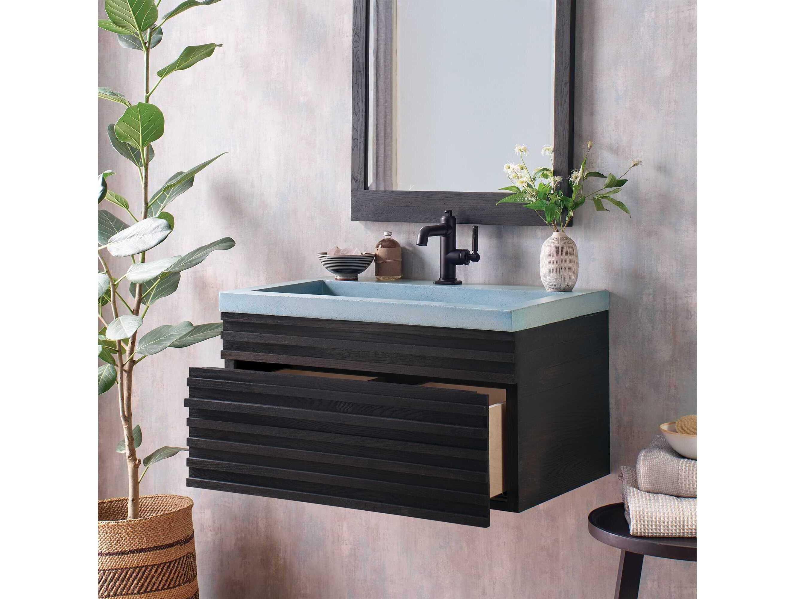 Native Trails Winemaker Charred Oak 30" Floating Vanity Base