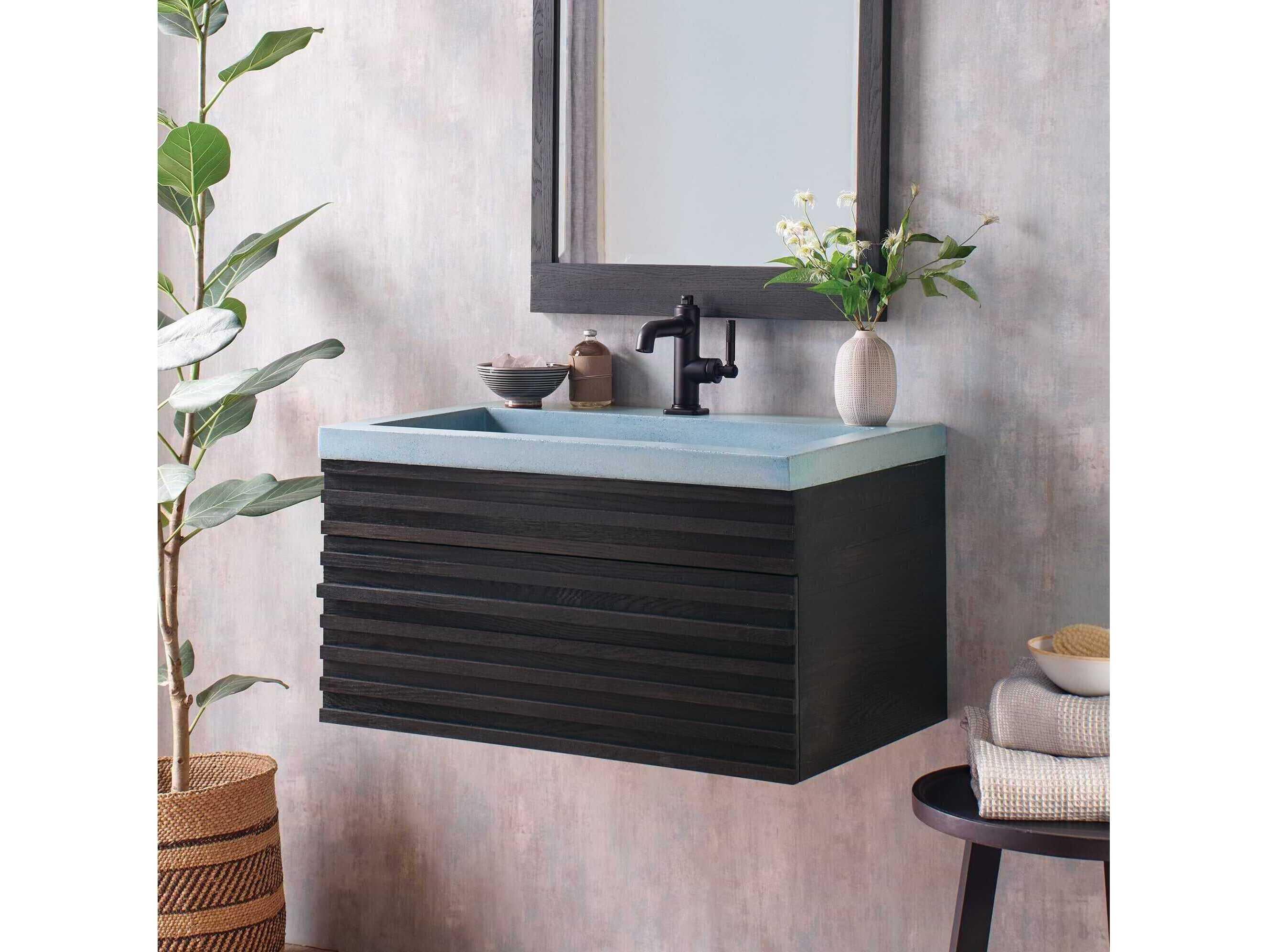 Native Trails Winemaker Charred Oak 30" Floating Vanity Base