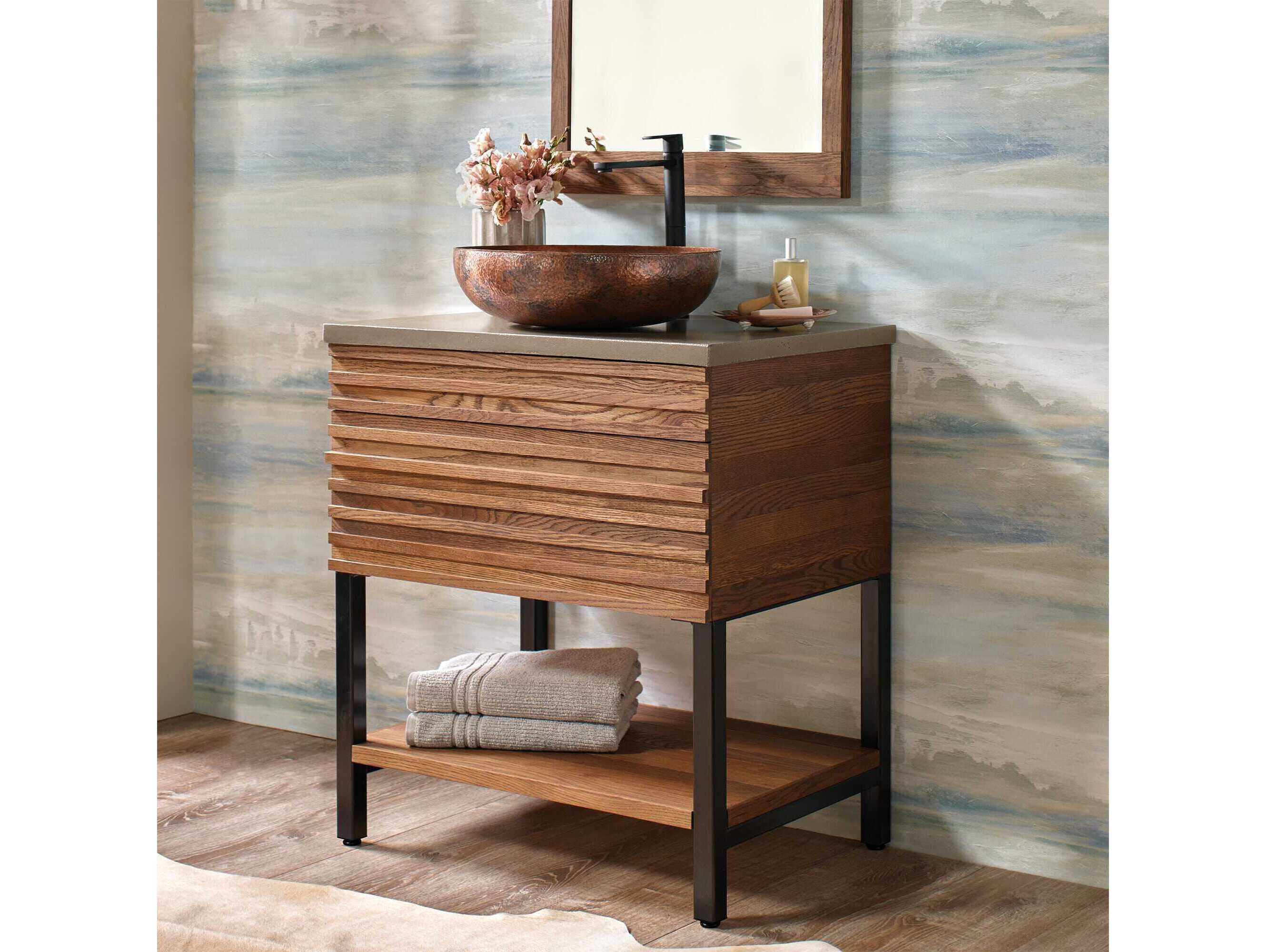 Native Trails Winemaker Cask Oak 30" Vanity Base