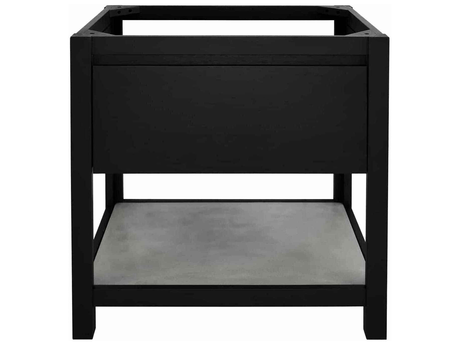Native Trails Solace Midnight 30" Vanity Base with Ash Shelf