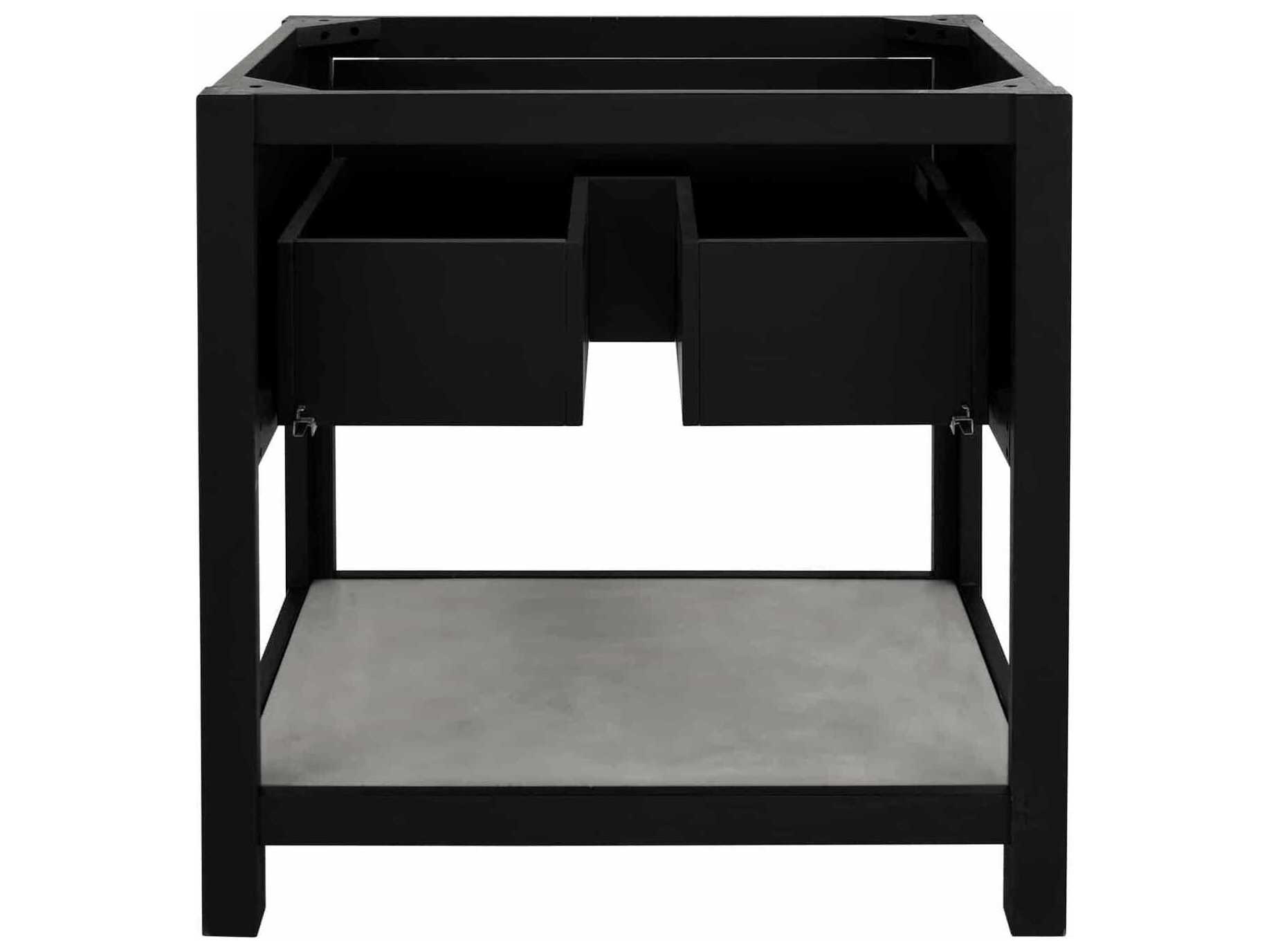 Native Trails Solace Midnight 30" Vanity Base with Ash Shelf