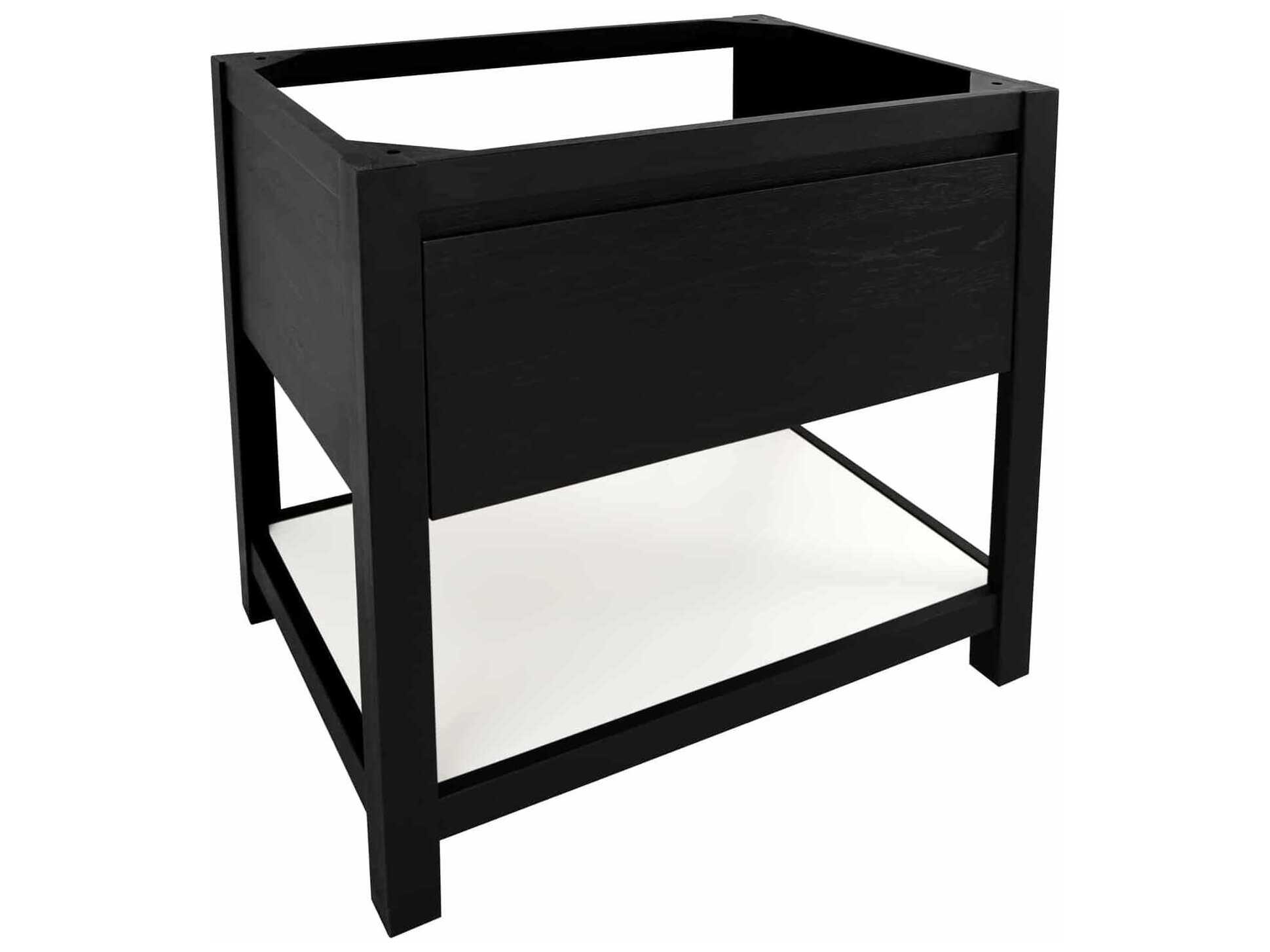 Native Trails Solace Midnight 30" Vanity Base with Pearl Shelf