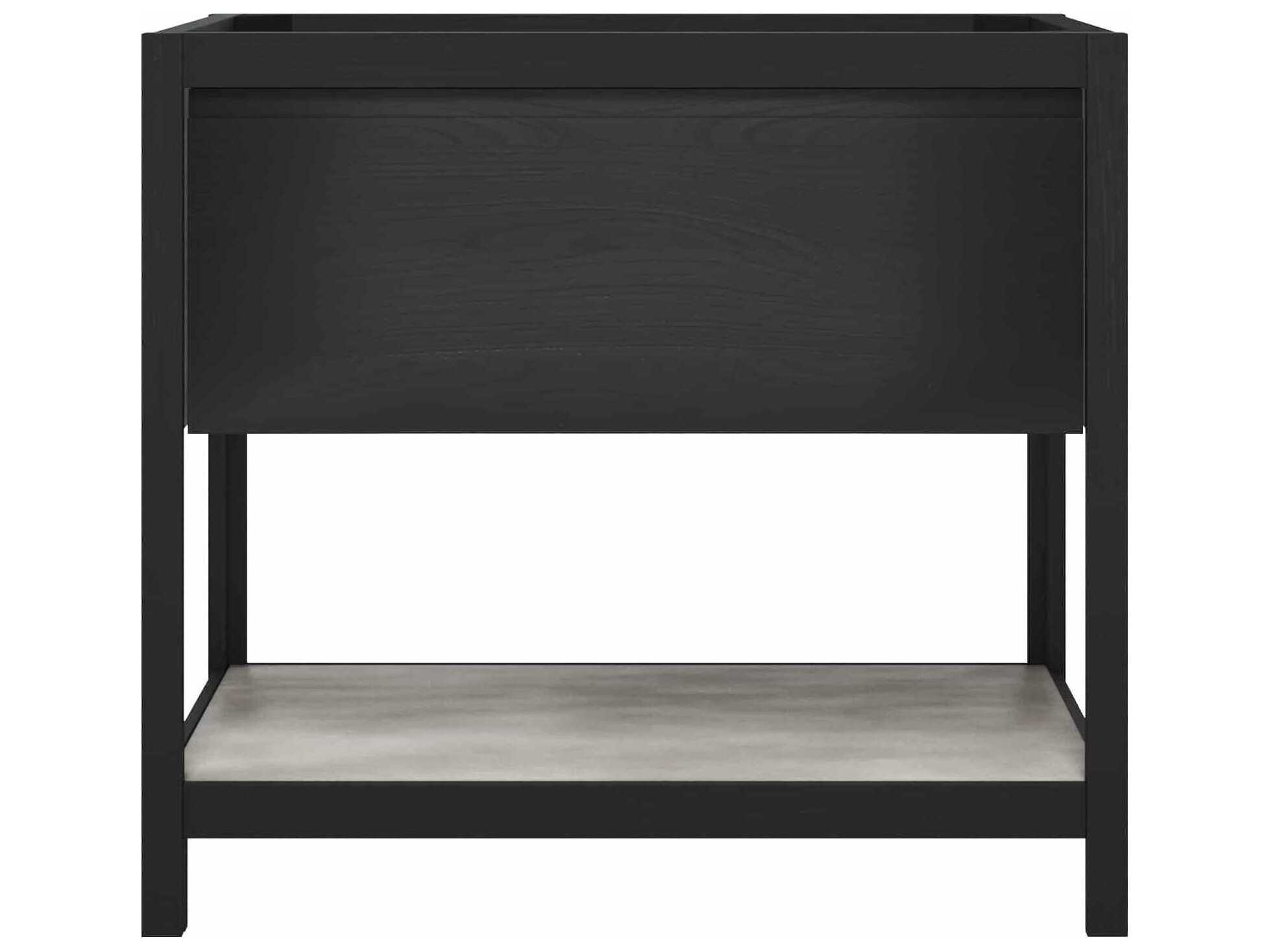 Native Trails Solace Midnight 36" Vanity Base with Ash Shelf