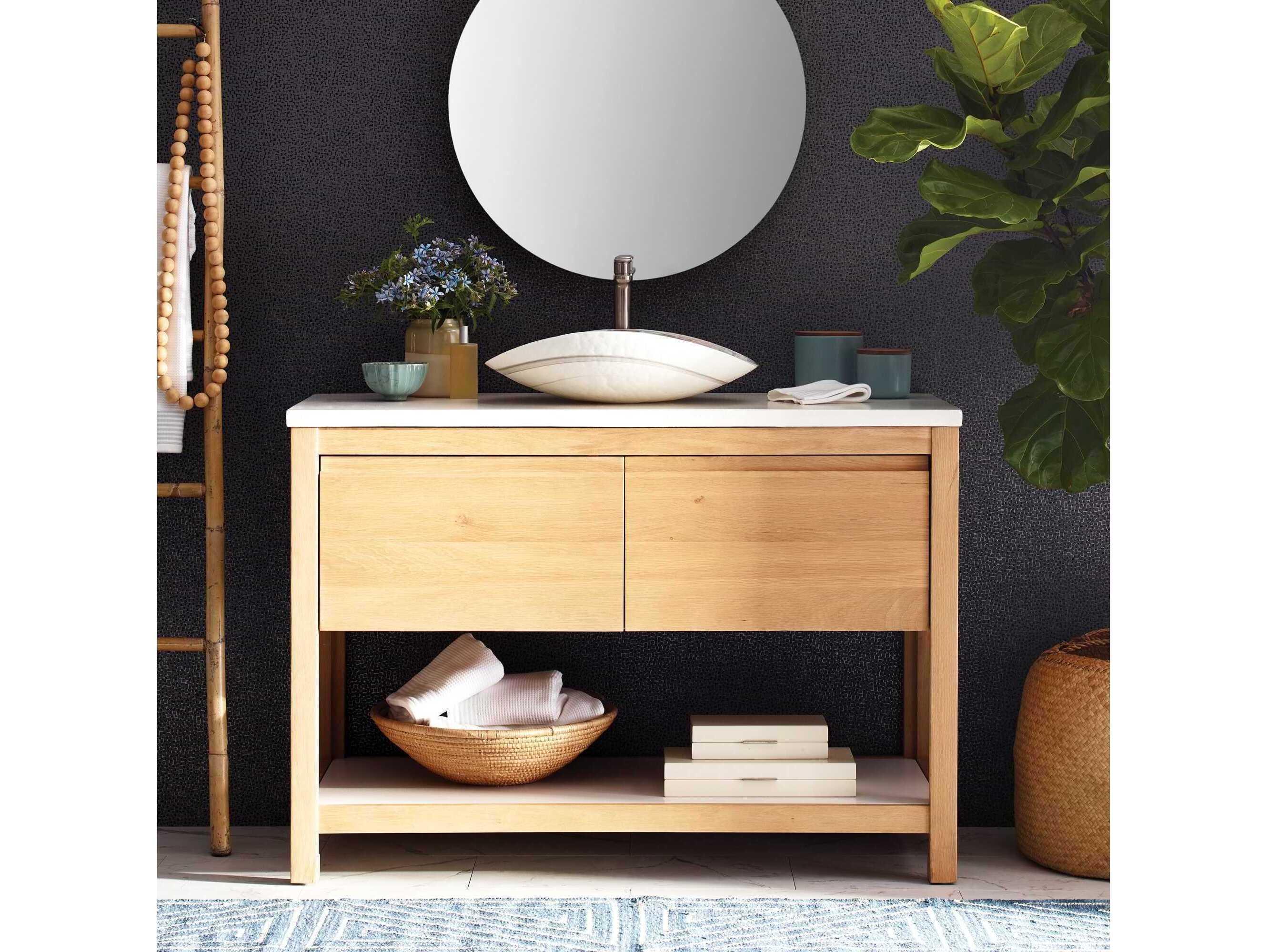 Native Trails Solace Sunrise 48" Vanity Base with Pearl Shelf