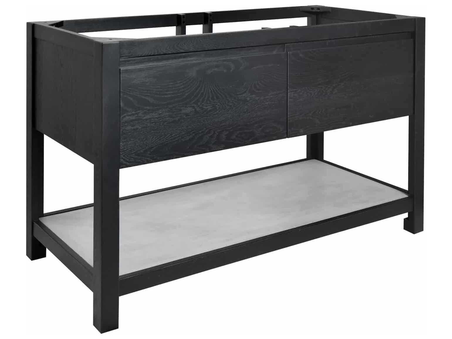 Native Trails Solace Midnight 48" Vanity Base with Ash Shelf