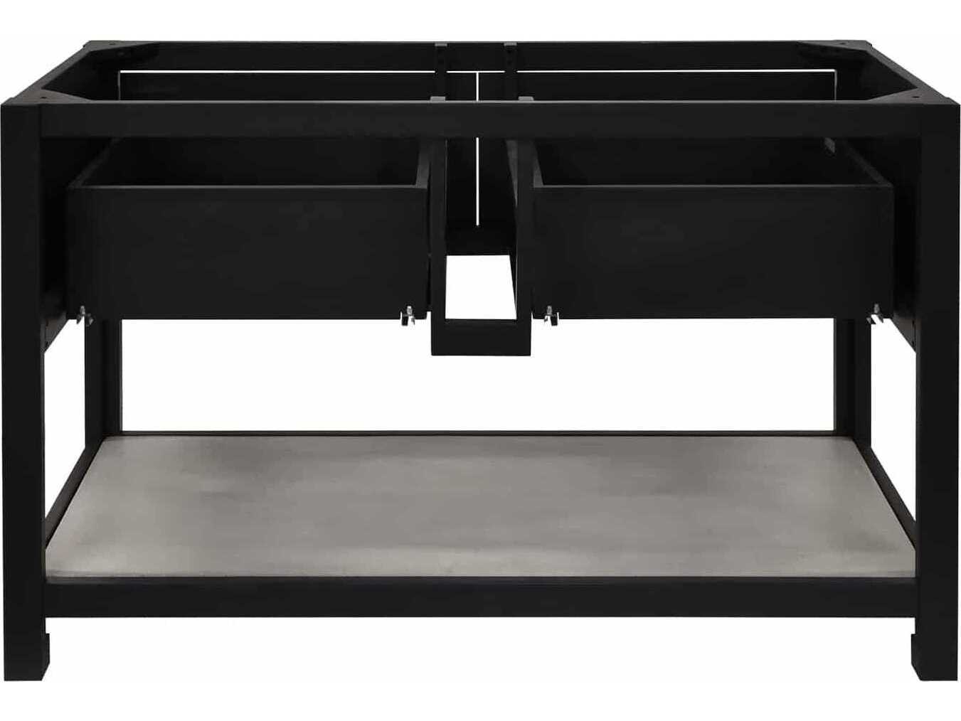 Native Trails Solace Midnight 48" Vanity Base with Ash Shelf