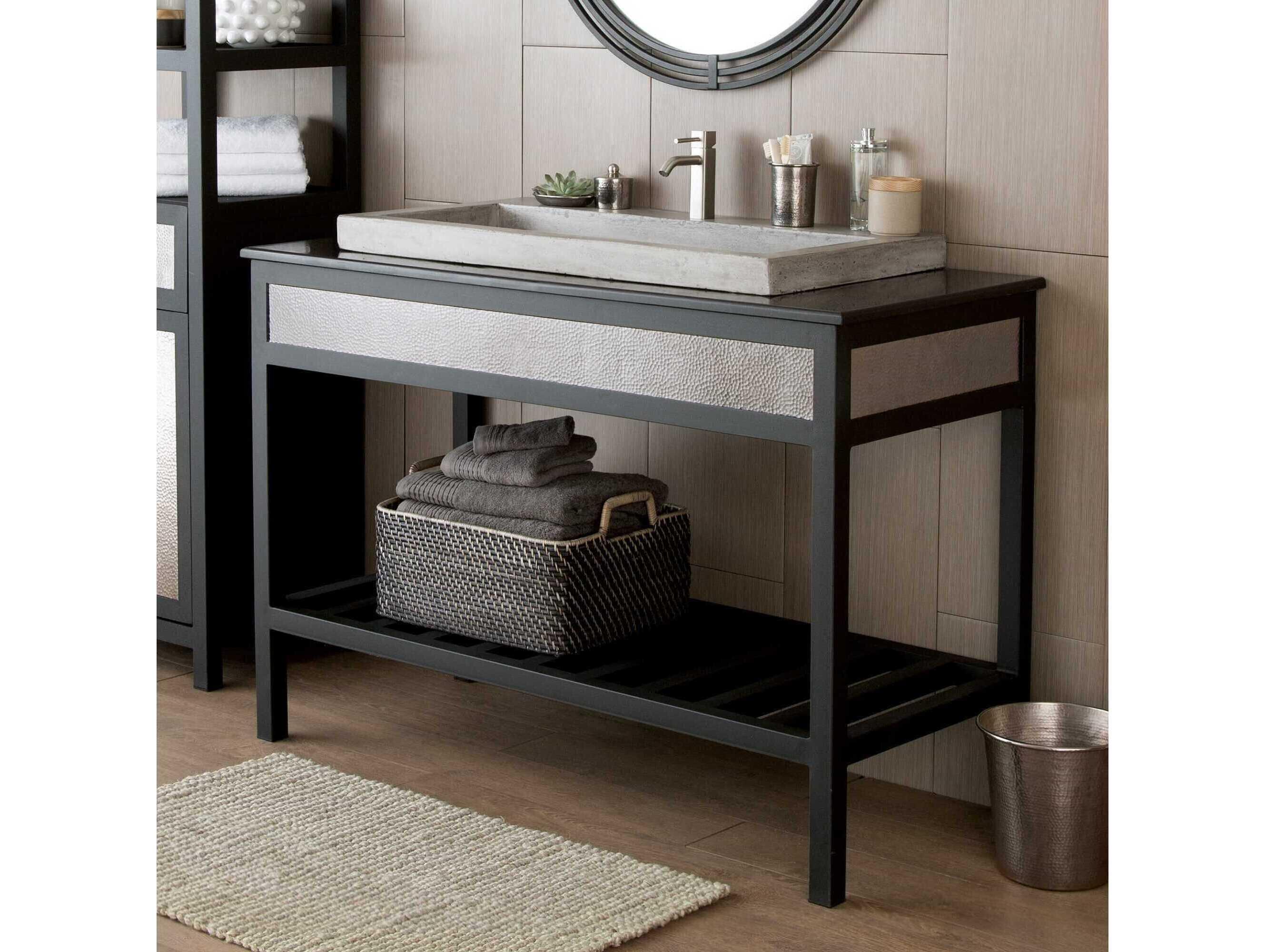 Native Trails Cuzco Brushed Nickel 48" Vanity Base
