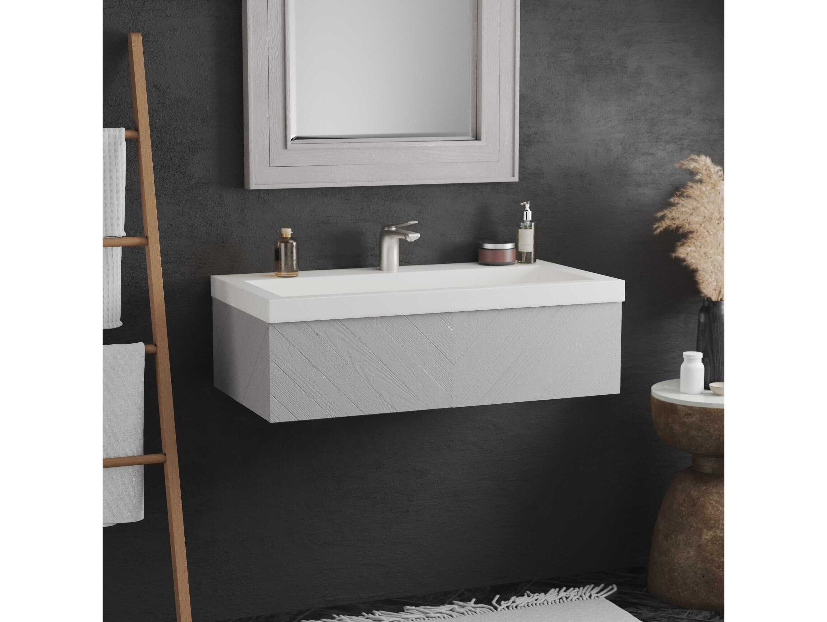 Native Trails Vintner's Grigio Floating Vanity Base