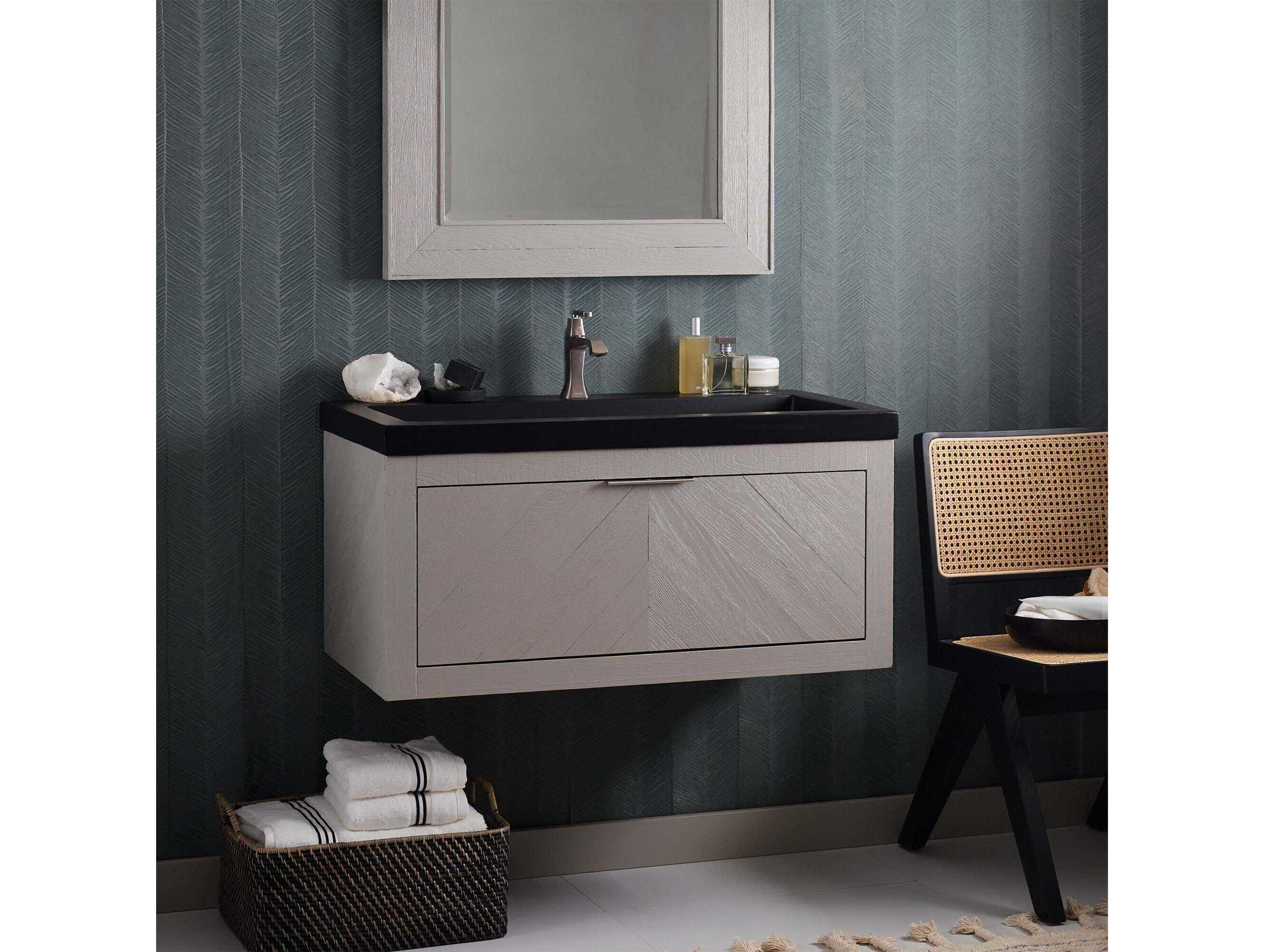 Native Trails Vintner's Grigio Floating Vanity Base