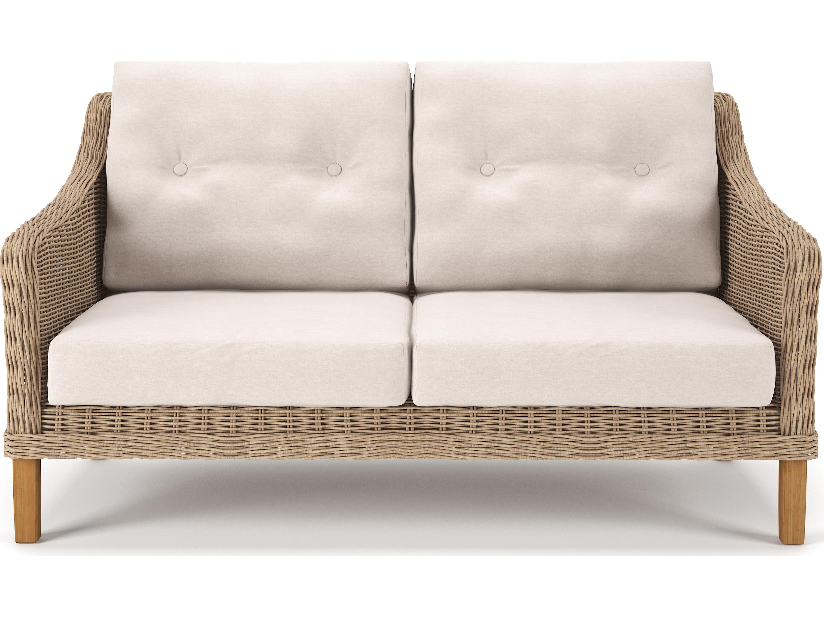 Forever Patio Carlisle Wicker Alabaster Loveseat