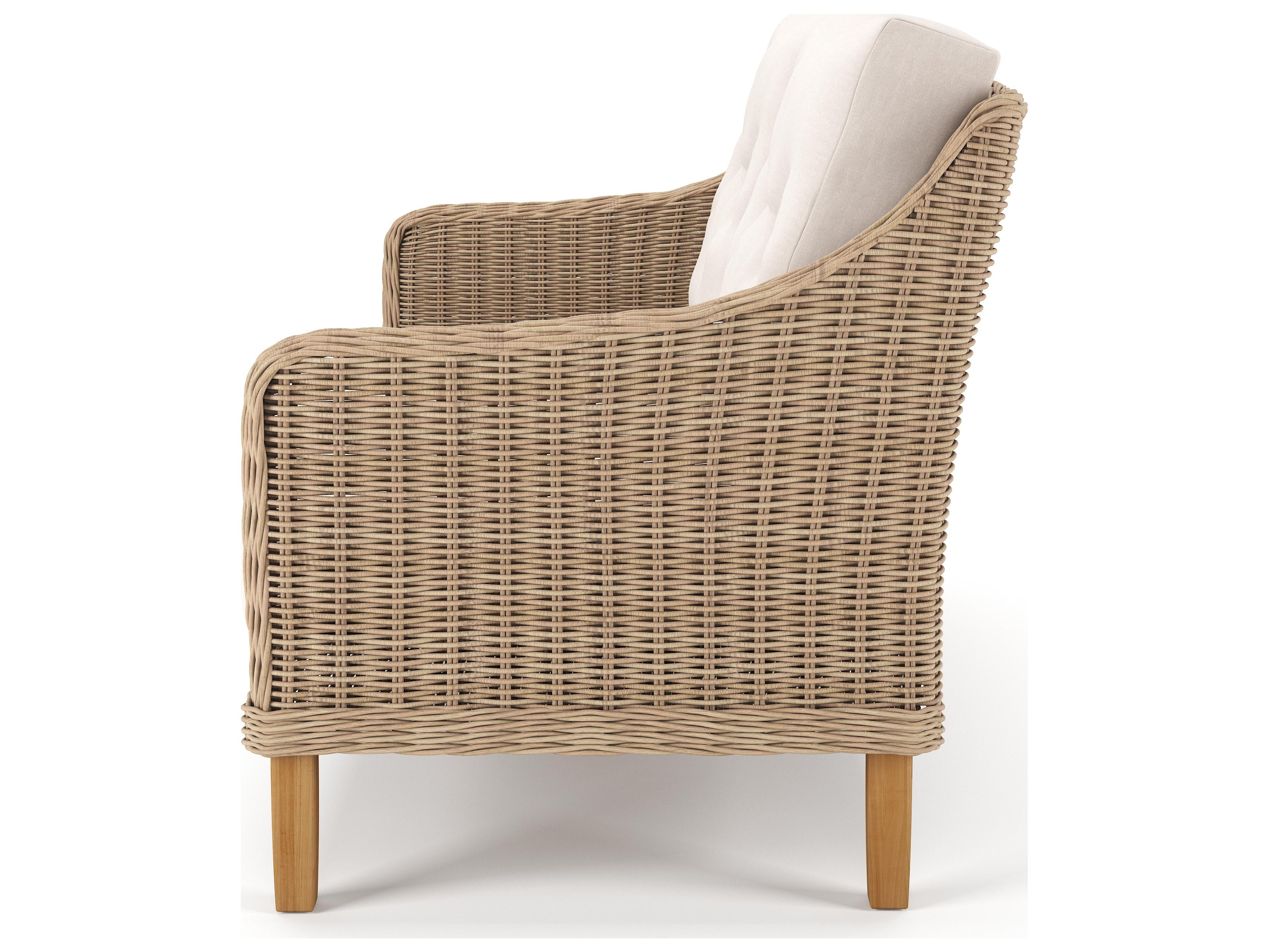 Forever Patio Carlisle Wicker Alabaster Loveseat