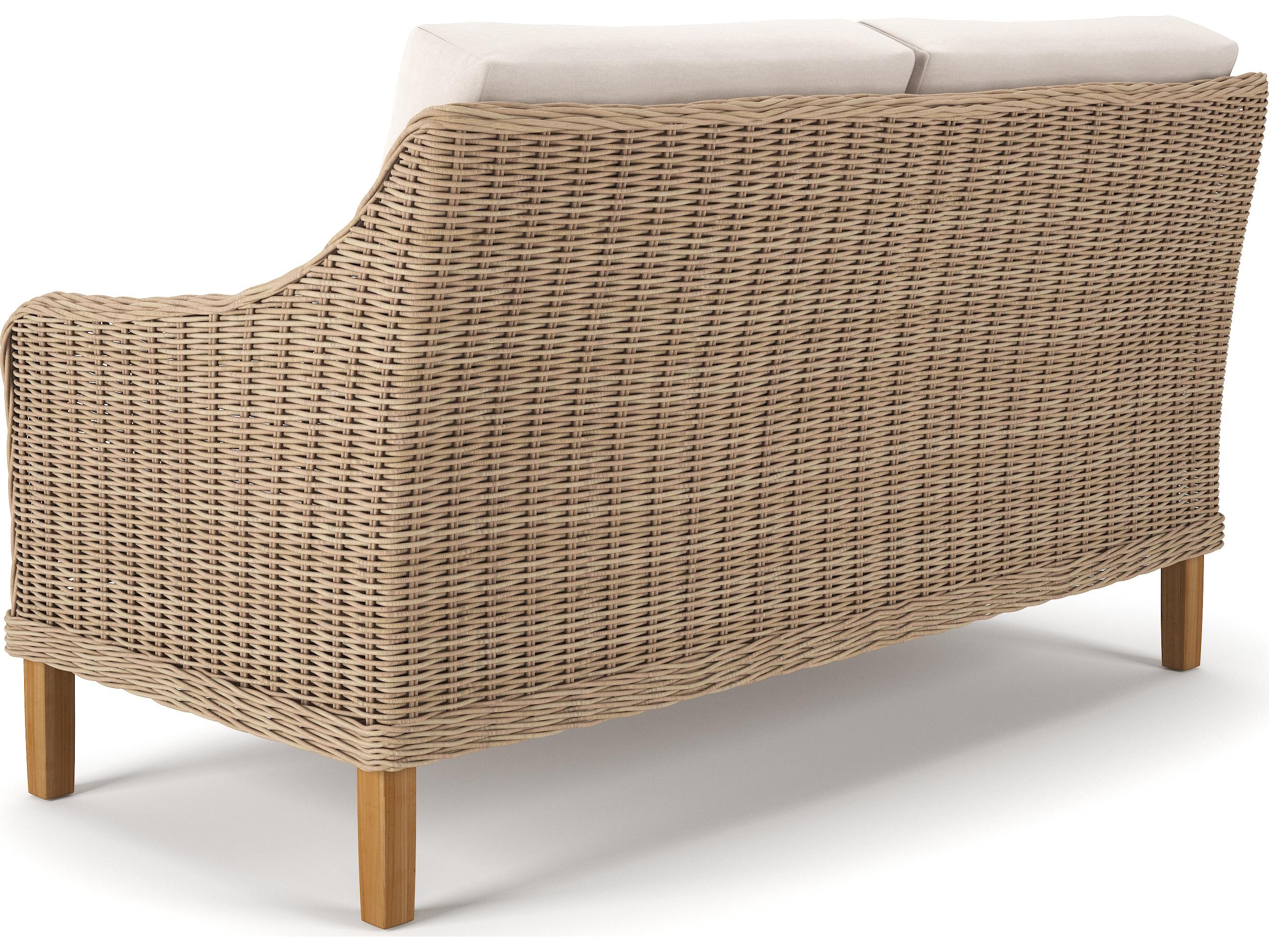 Forever Patio Carlisle Wicker Alabaster Loveseat