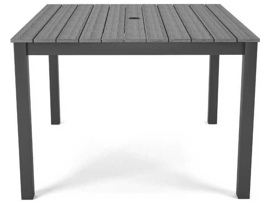 Forever Patio Ravello Dark Aluminum Square Duraboard Top Dining Table
