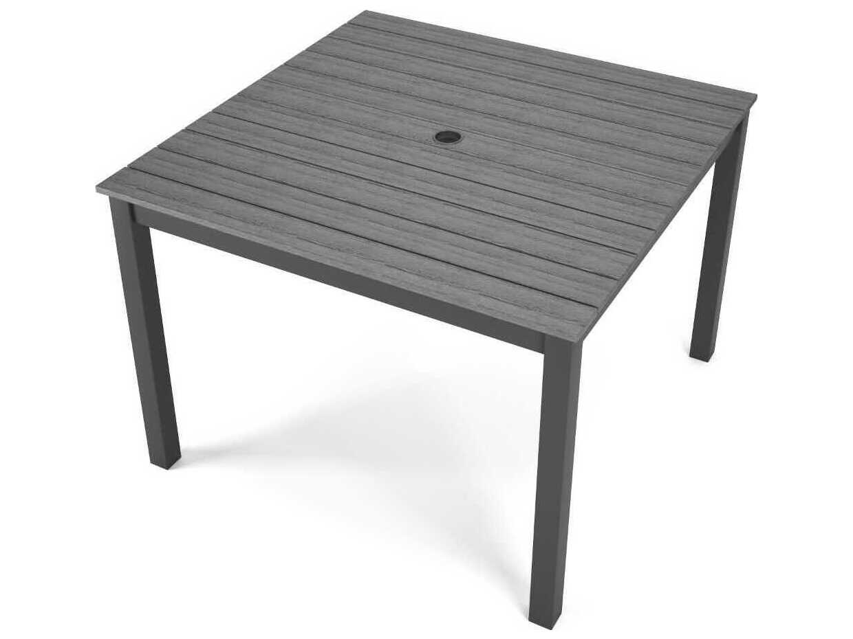 Forever Patio Ravello Dark Aluminum Square Duraboard Top Dining Table