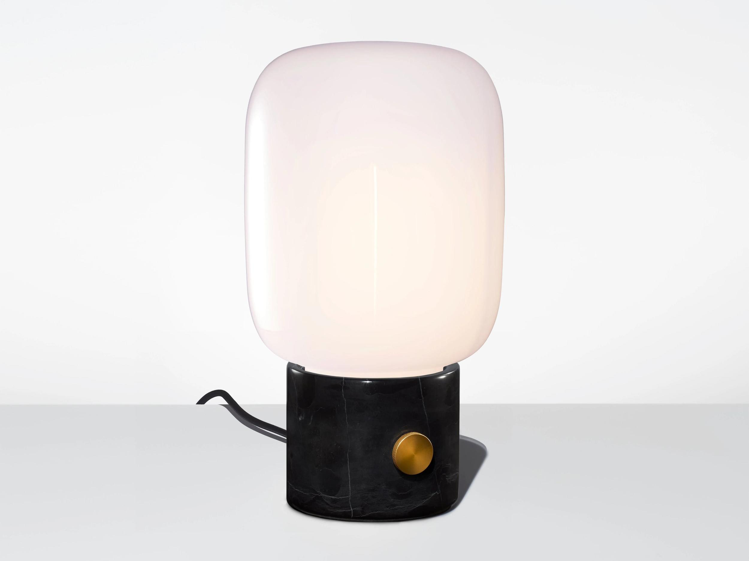 Niche Ionic Opaline Black Marble Table Lamp