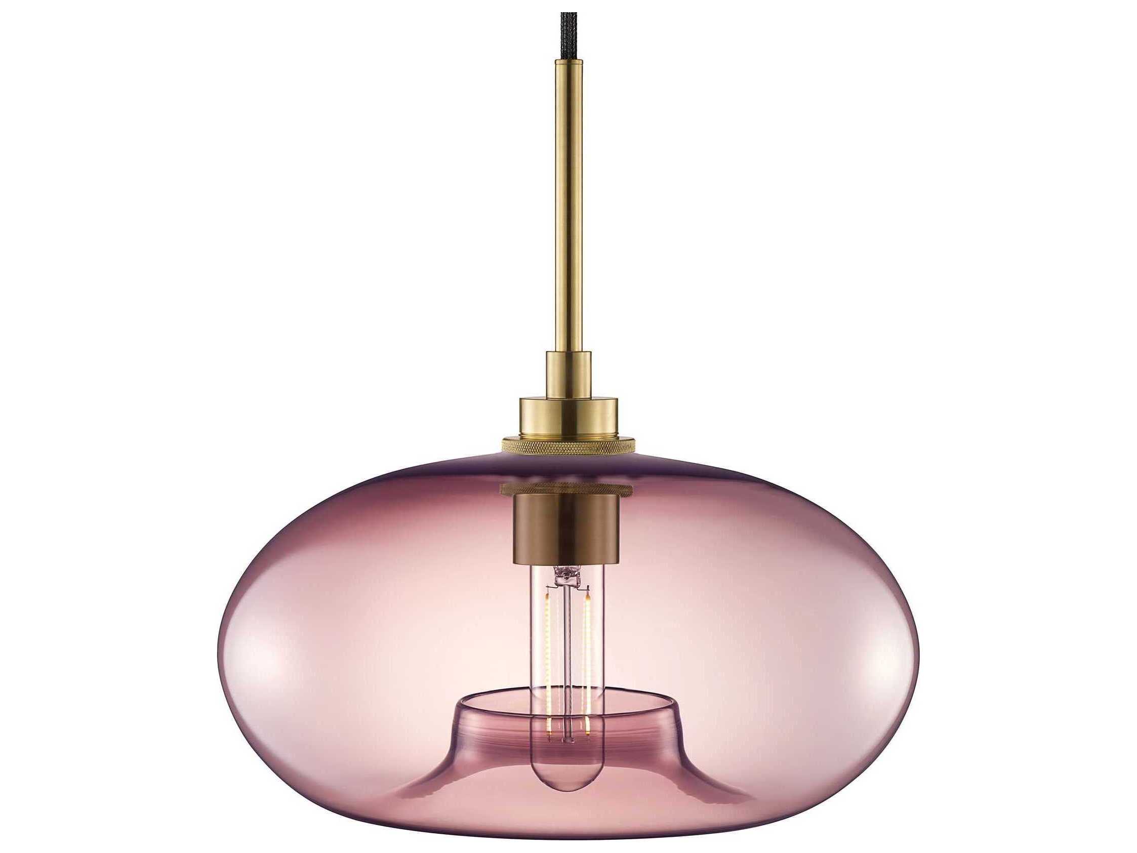 Niche Silica Aurora 1-Light Fig Pink Round Mini Pendant