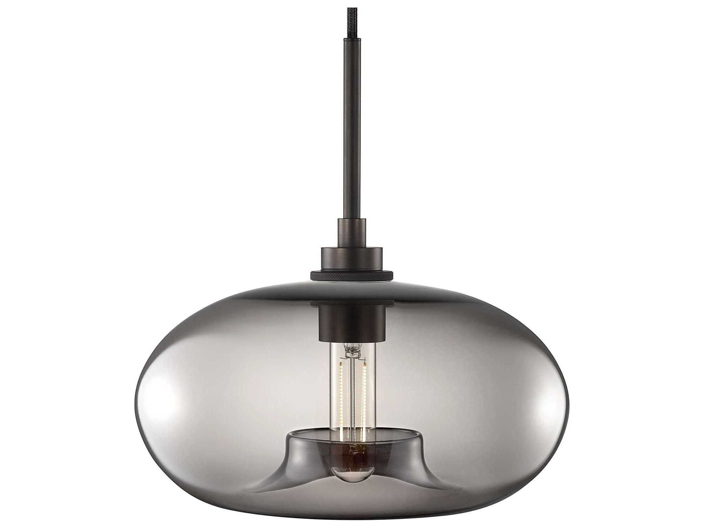 Niche Silica Aurora 1-Light Gray Round Mini Pendant