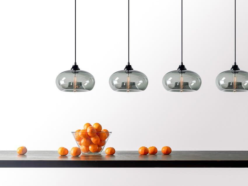 Niche Silica Aurora 1-Light Gray Round Mini Pendant